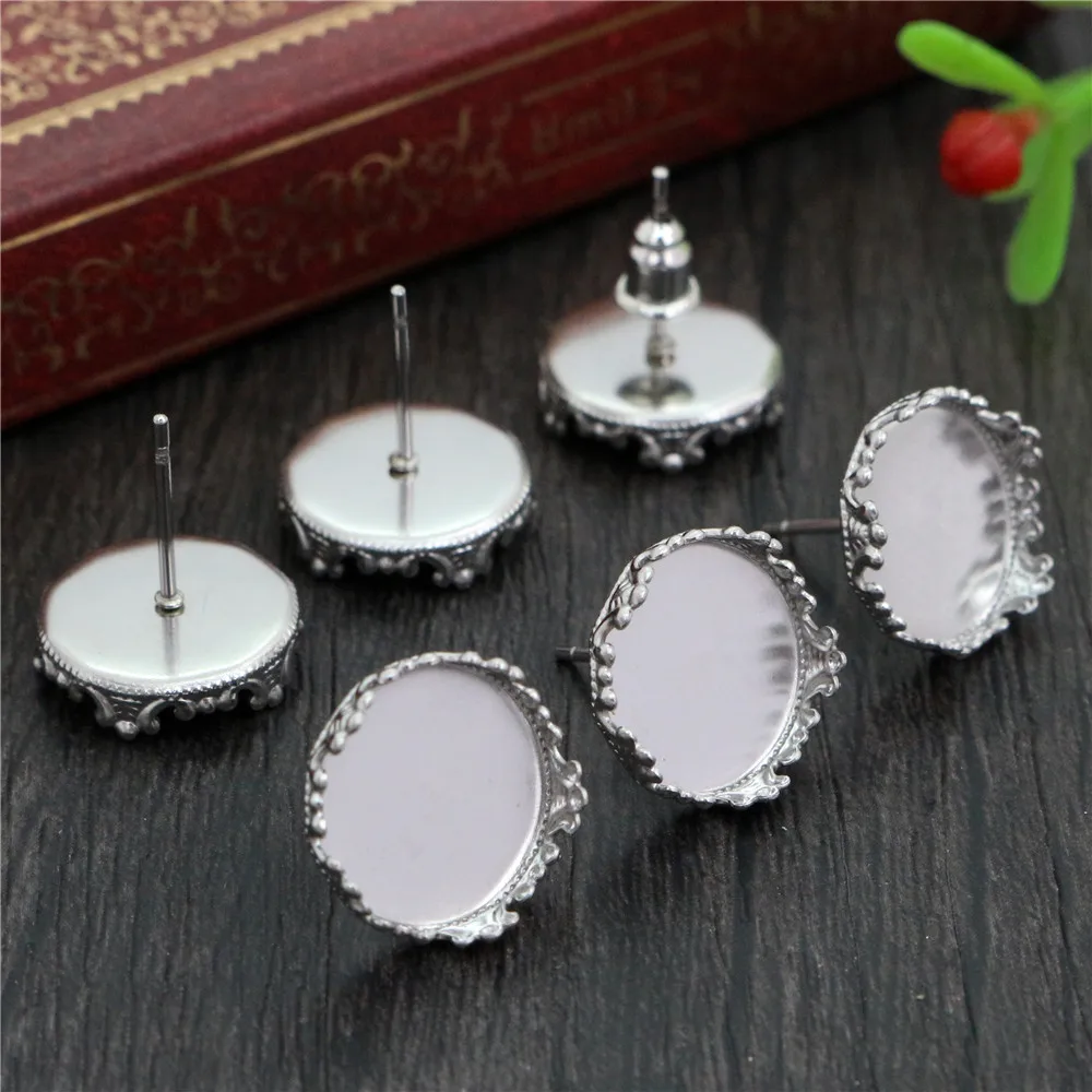 ( No Fade ) 12mm/20mm 20pcs Stainless Steel Earring Studs,Earrings Blank/Base,Fit 12/20mm Glass Cabochons,Buttons;Earring Bezels
( No Fade ) 12mm/20mm 20pcs Stainless Steel Earring Studs,Earrings Blank/Base,Fit 12/20mm Glass Cabochons,Buttons;Earring Bezels