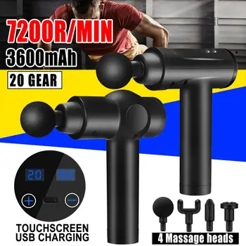 7200RPM LCD Screen Massage Gun 20 Gears Muscle Massager Muscle Management Exercising Body Relaxation Shaping Pain Relief
7200RPM LCD Screen Massage Gun 20 Gears Muscle Massager Muscle Management Exercising Body Relaxation Shaping Pain Relief