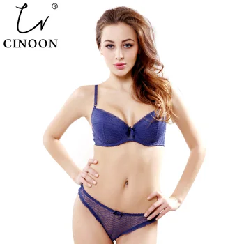 CINOON Undiz-VS Thong Bra Set Push Up French Embroidered Lace Women's Underwear Sets ABCD Cup Bra And Panty Deep V Intimates
CINOON Undiz-VS Thong Bra Set Push Up French Embroidered Lace Women's Underwear Sets ABCD Cup Bra And Panty Deep V Intimates