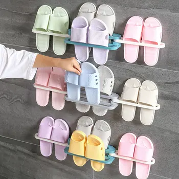 3pcs Bathroom Slippers Rack Wall Mounted Shoes Rack Folding Slippers Holder Shoes Hanger Self No Punching Storage Towel Racks 
3pcs Bathroom Slippers Rack Wall Mounted Shoes Rack Folding Slippers Holder Shoes Hanger Self No Punching Storage Towel Racks