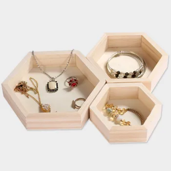 Hexagon Jewelry Storage Boxes Bracelet Necklace Display Tray Plate Wooden Cases Organizer Dishes Tray #22
Hexagon Jewelry Storage Boxes Bracelet Necklace Display Tray Plate Wooden Cases Organizer Dishes Tray #22
