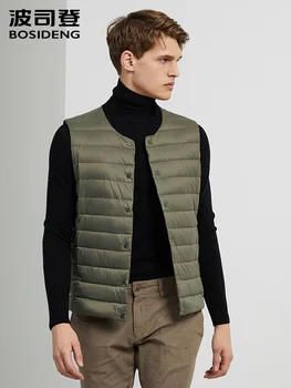 BOSIDENG 2019 men down vest solid color O-neck 90% duck down warm inner vest B90130001
BOSIDENG 2019 men down vest solid color O-neck 90% duck down warm inner vest B90130001