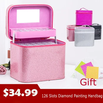 126 Slots Diamond Painting Accessories Bead Storage Bottle Diamond Painting Box Embroidery Multi-function Tools Kits Handbag
126 Slots Diamond Painting Accessories Bead Storage Bottle Diamond Painting Box Embroidery Multi-function Tools Kits Handbag