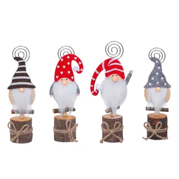 4pcs/set Christmas Swedish Gnome Santa Photo Clip Stand Wooden Table Number Name Place Card Holders
4pcs/set Christmas Swedish Gnome Santa Photo Clip Stand Wooden Table Number Name Place Card Holders