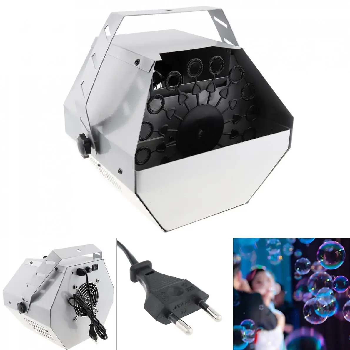 110-240V 60W 0.75L Small Auto Bubble Machine Auto High Output Effect Bubble Machine Maker Blower for DJ Bar Stage Wedding Party
110-240V 60W 0.75L Small Auto Bubble Machine Auto High Output Effect Bubble Machine Maker Blower for DJ Bar Stage Wedding Party