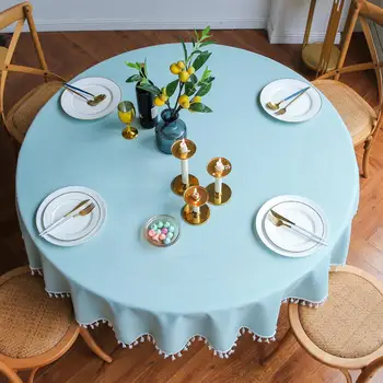 Round Table Cloth Cotton Linen European Style Large Round Tablecloth Home Decorative Party Dinner Banquet Tea Table Cover
Round Table Cloth Cotton Linen European Style Large Round Tablecloth Home Decorative Party Dinner Banquet Tea Table Cover