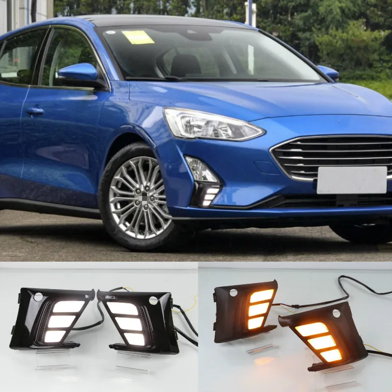 Светодиодные дневные ходовые огни для Ford Focus 2019, желтые поворотные сигнальные реле, водонепроницаемые Автомобильные дневные ходовые огни ABS 12 В
Светодиодные дневные ходовые огни для Ford Focus 2019, желтые поворотные сигнальные реле, водонепроницаемые Автомобильные дневные ходовые огни ABS 12 В