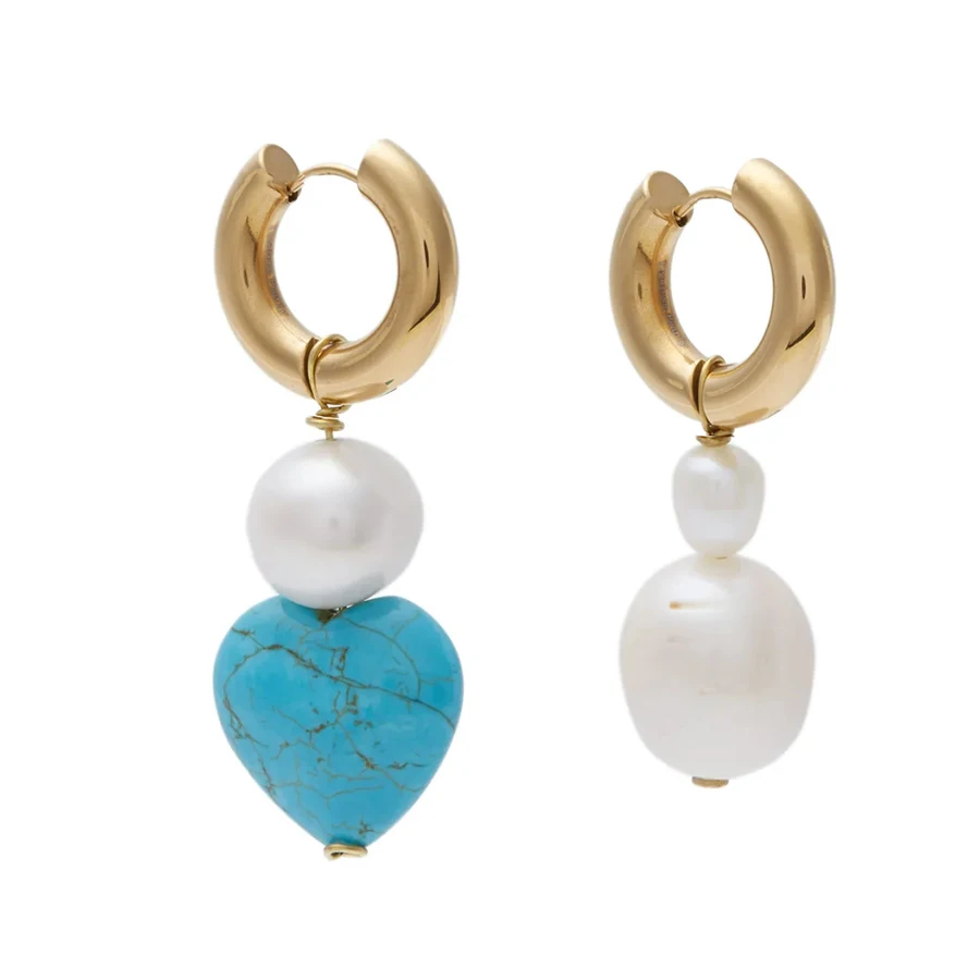 boho bohemian kolczyki damskie Mismatched pearl earrings women turquoise heart stone drop earrings zara*women moda mujer 2019
boho bohemian kolczyki damskie Mismatched pearl earrings women turquoise heart stone drop earrings zara*women moda mujer 2019