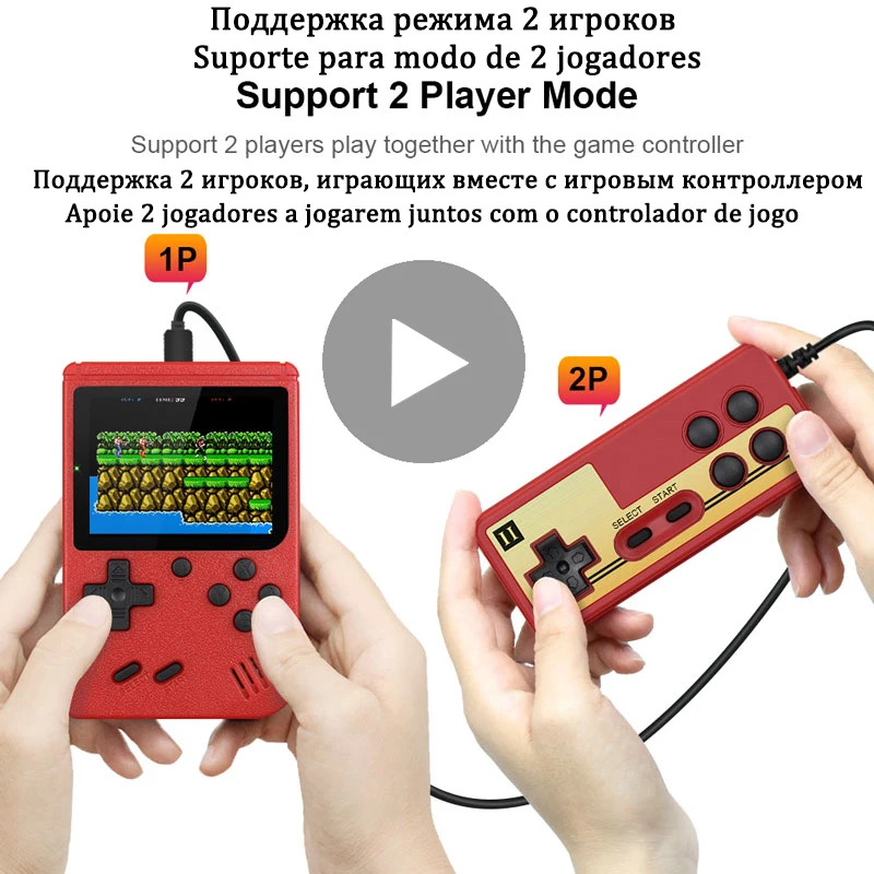 Handheld Portable Retro Video Game Console Player Gaming Portatil Mini Arcade 400 in 1 8 Bit Videogame For Retrogaming Retrogame
Handheld Portable Retro Video Game Console Player Gaming Portatil Mini Arcade 400 in 1 8 Bit Videogame For Retrogaming Retrogame