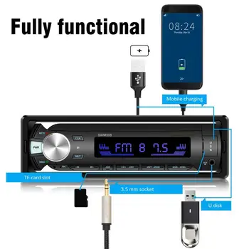 Multifunction Wireless Car Radio Stereo Media Player 4 Loud Speaker Colorful Key Lights Car MP3 Player
Multifunction Wireless Car Radio Stereo Media Player 4 Loud Speaker Colorful Key Lights Car MP3 Player