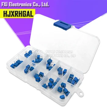 50pcs/lot 100-1M 3362 potentiometer assorted kit set 13 values 3362W variable resistor potentiometer electronic resistors pack
50pcs/lot 100-1M 3362 potentiometer assorted kit set 13 values 3362W variable resistor potentiometer electronic resistors pack