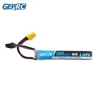 4PCS GEPRC 300MAH 3S 11.4V 30C 60C HV Lipo Battery With XT30 Plug For Beta75X 3S Beta65X 2S Whoop RC FPV DroneCine Whoop
4PCS GEPRC 300MAH 3S 11.4V 30C 60C HV Lipo Battery With XT30 Plug For Beta75X 3S Beta65X 2S Whoop RC FPV DroneCine Whoop