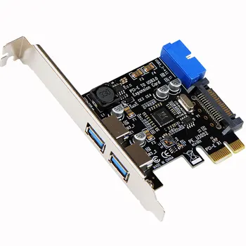 Desktop computer motherboard PCIE to USB3.0 expansion card 19-pin 20PIN front extender adapter card PCI
Desktop computer motherboard PCIE to USB3.0 expansion card 19-pin 20PIN front extender adapter card PCI