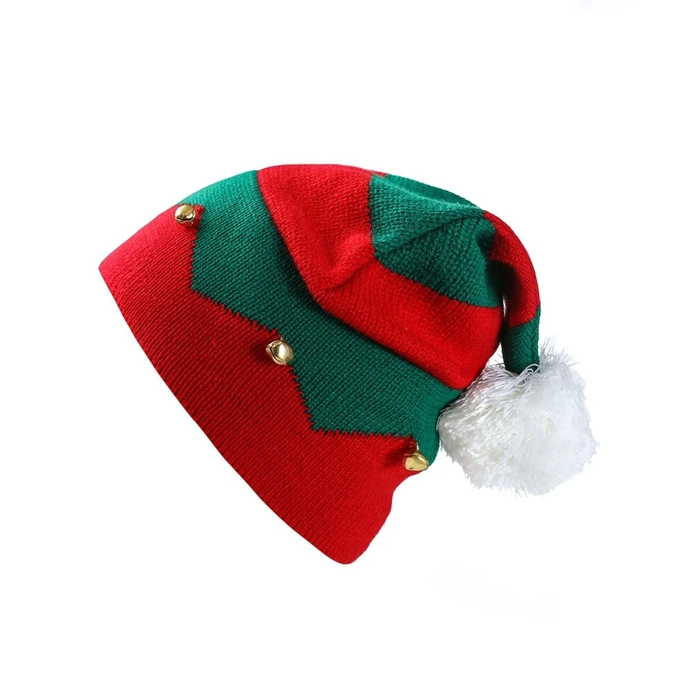 Chrismas Hat With Bell Baby Children Christmas Beanies Knitted Warm Caps Thick Hats Striped Bonnet With Bell Cristmas Decoration
Chrismas Hat With Bell Baby Children Christmas Beanies Knitted Warm Caps Thick Hats Striped Bonnet With Bell Cristmas Decoration