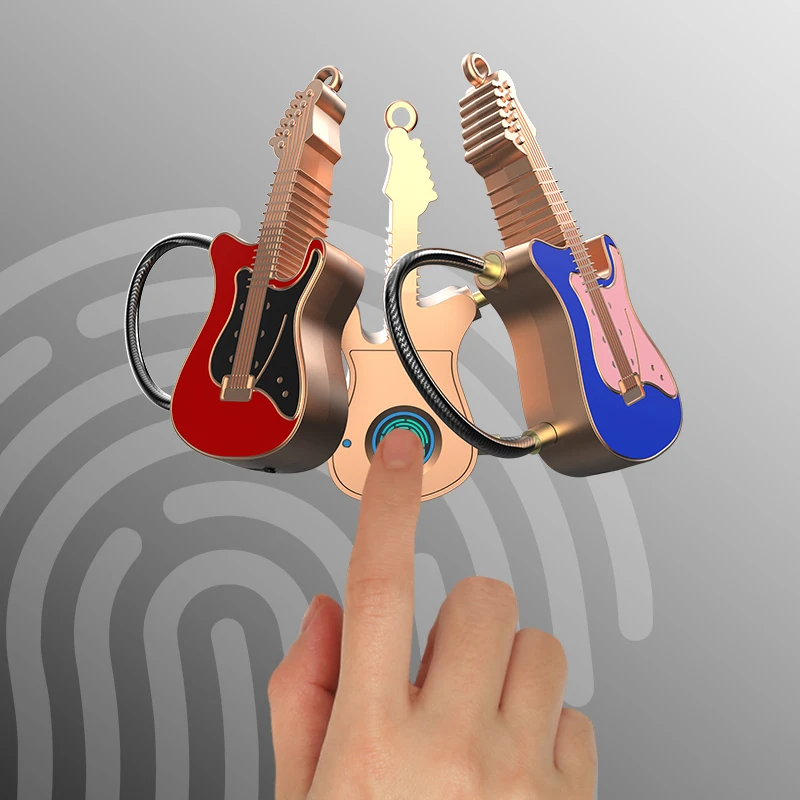 Smart Fingerprint Padlock Guitar Luggage Lock Anti-Theft Keyless Bluetooth Rechargeable Security APP Control Electronic Padlock
Smart Fingerprint Padlock Guitar Luggage Lock Anti-Theft Keyless Bluetooth Rechargeable Security APP Control Electronic Padlock