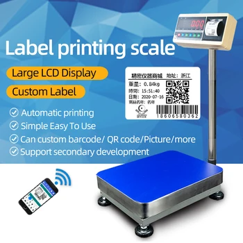 Industrial Electronic Scale Custom Self-adhesive Label Weighing Scale Large LCD Display Bench Scale Bluetooth 30kg1g 300KG5g
Industrial Electronic Scale Custom Self-adhesive Label Weighing Scale Large LCD Display Bench Scale Bluetooth 30kg1g 300KG5g
