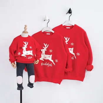 Family Matching Outfits 2019 Winter Merry Christmas Sweater Cute Deer Children Clothing Kid T-shirt Add Wool Warm Family
Family Matching Outfits 2019 Winter Merry Christmas Sweater Cute Deer Children Clothing Kid T-shirt Add Wool Warm Family
