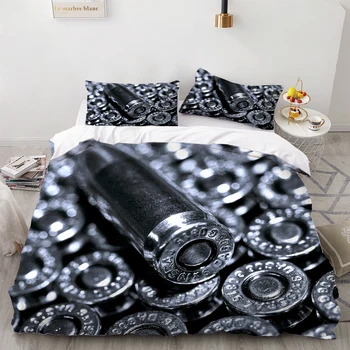 2/3 Pieces Military Weapon Bedding Set 3D Print Silver Bullet Duvet Cover Set Home Textile Bed Quilt Cover For Bedroom Cover Set
2/3 Pieces Military Weapon Bedding Set 3D Print Silver Bullet Duvet Cover Set Home Textile Bed Quilt Cover For Bedroom Cover Set