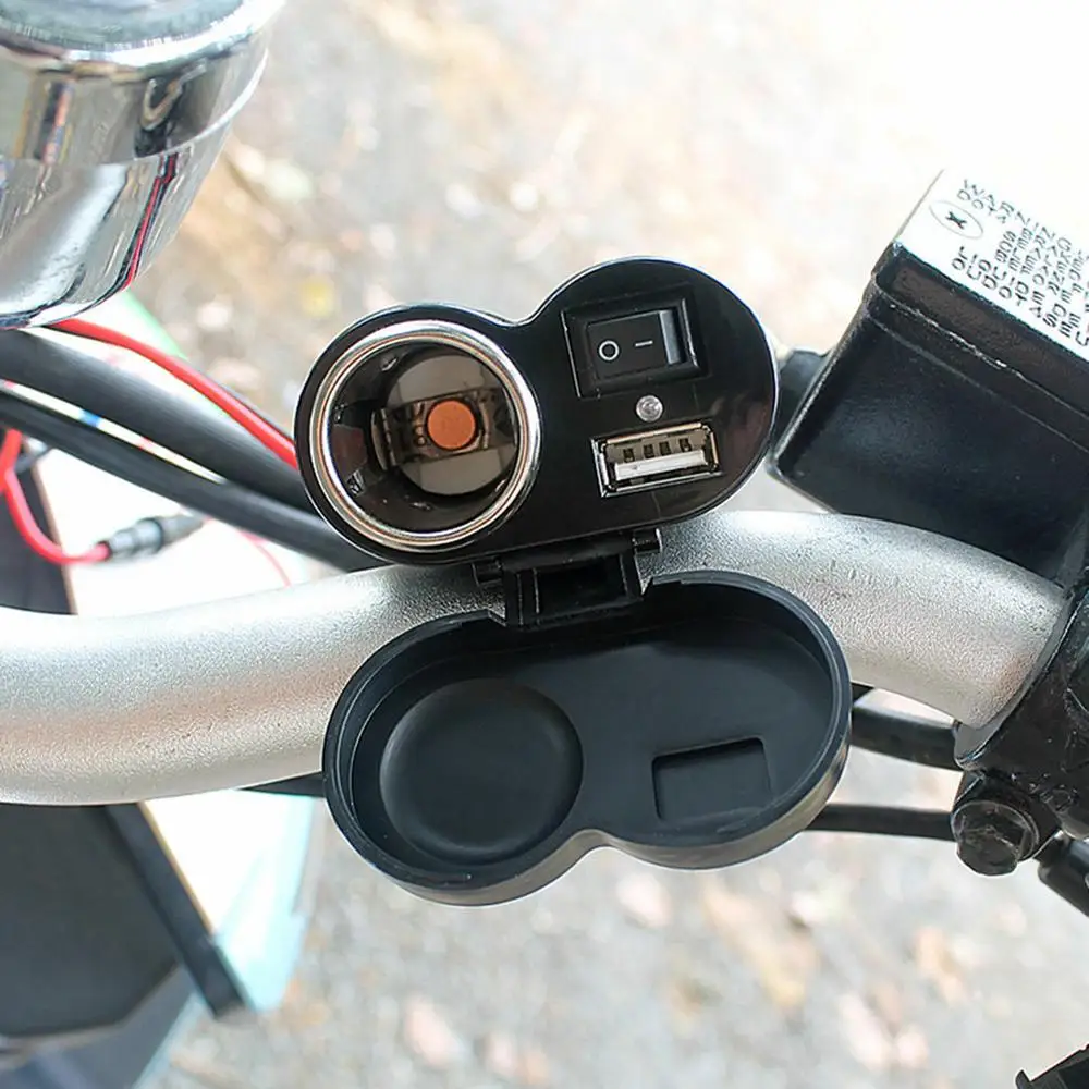 12V USB Motorcycle Cigarette Lighter Waterproof Power Port Outlet Socket Kit Cigarette Lighter For Motorcycle
12V USB Motorcycle Cigarette Lighter Waterproof Power Port Outlet Socket Kit Cigarette Lighter For Motorcycle
