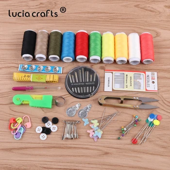 Lucia Crafts Sewing Kit Needle Set Thimble Finger Protector Hand Needles DIY Button Metal Buckle Materials W0314
Lucia Crafts Sewing Kit Needle Set Thimble Finger Protector Hand Needles DIY Button Metal Buckle Materials W0314