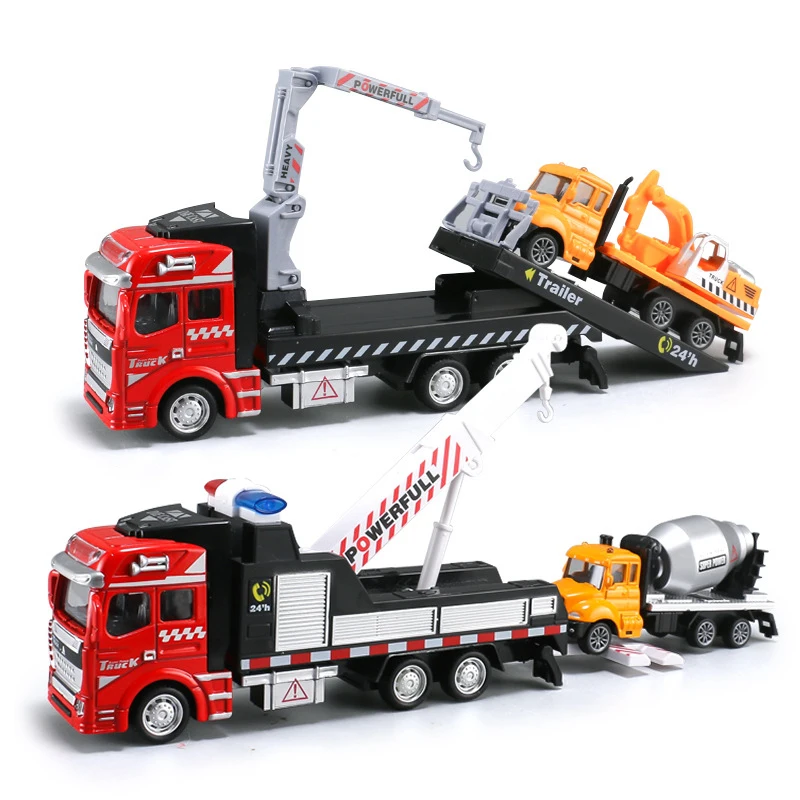 19CM Tow Truck Toys Crane Trailer with Engineering Vehicle Alloy Pack Back Excavator Cement Mixer Car Toy for Children Boys Y195
19CM Tow Truck Toys Crane Trailer with Engineering Vehicle Alloy Pack Back Excavator Cement Mixer Car Toy for Children Boys Y195