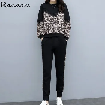 Women Plus Size 4XL Sports Suit Top And Pant Two Piece Set Sportwear Tracksuit Matching Set outfit 2020 Autumu Big Leopard Cloth
Women Plus Size 4XL Sports Suit Top And Pant Two Piece Set Sportwear Tracksuit Matching Set outfit 2020 Autumu Big Leopard Cloth