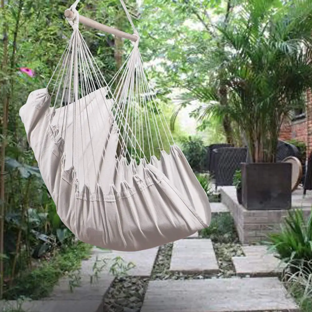 Details about / Camping Hanging Hammock Home Bedroom Swing Bed Lazy Chair Indoor Outdoor Travel