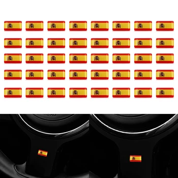 40pcs Car steering wheel 3D Epoxy Sticker Spanish flag badge Emblem for seat ibiza leon ateca Cordoba Car styling Accessories
40pcs Car steering wheel 3D Epoxy Sticker Spanish flag badge Emblem for seat ibiza leon ateca Cordoba Car styling Accessories