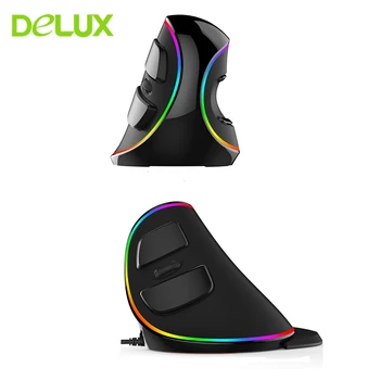 Delux M618 Plus Vertical Gaming Mouse Ergonomic Optical Computer Wired Mice 4000 DPI RGB PC Gamer Office Mause Upright 3D Mouse
Delux M618 Plus Vertical Gaming Mouse Ergonomic Optical Computer Wired Mice 4000 DPI RGB PC Gamer Office Mause Upright 3D Mouse