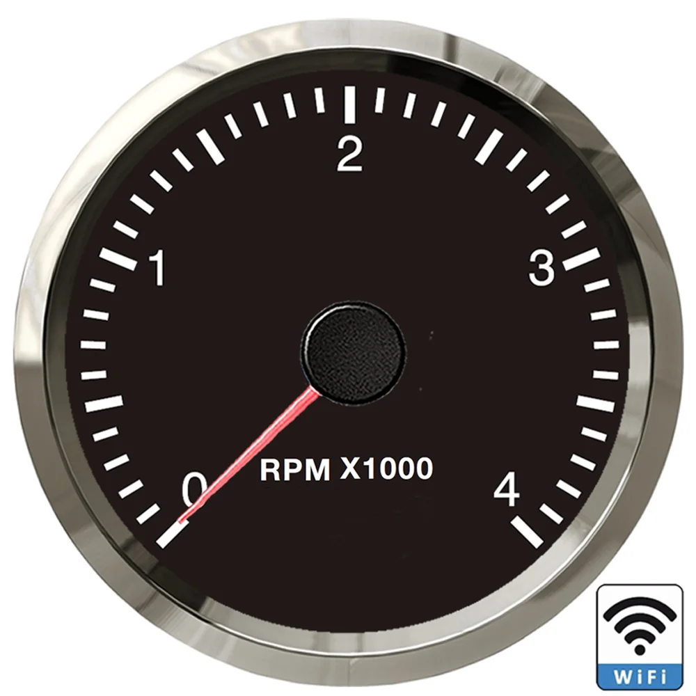 Generic Car Programmable 4k RPM Meter 8k Tacho WiFi 52mm Tachometer