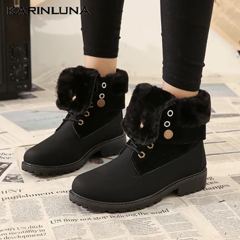Karinluna 2020 Winter Short Plush Keep Warm female shoes Non-slip Concisel Flock Square Thick Heels Ankle women Boots
Karinluna 2020 Winter Short Plush Keep Warm female shoes Non-slip Concisel Flock Square Thick Heels Ankle women Boots