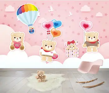 AINYOOUSEM Cartoon little bear pink stars children room background papier peint papel de parede wallpaper 3d wallpaper stickers
AINYOOUSEM Cartoon little bear pink stars children room background papier peint papel de parede wallpaper 3d wallpaper stickers
