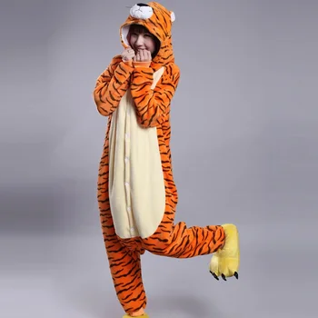Flannel Warm Kigurumi Tiger Lovely Cartoon Hooded Onesies for Adults Whole Onepiece Animal Pajamas Women Sleepwear
Flannel Warm Kigurumi Tiger Lovely Cartoon Hooded Onesies for Adults Whole Onepiece Animal Pajamas Women Sleepwear