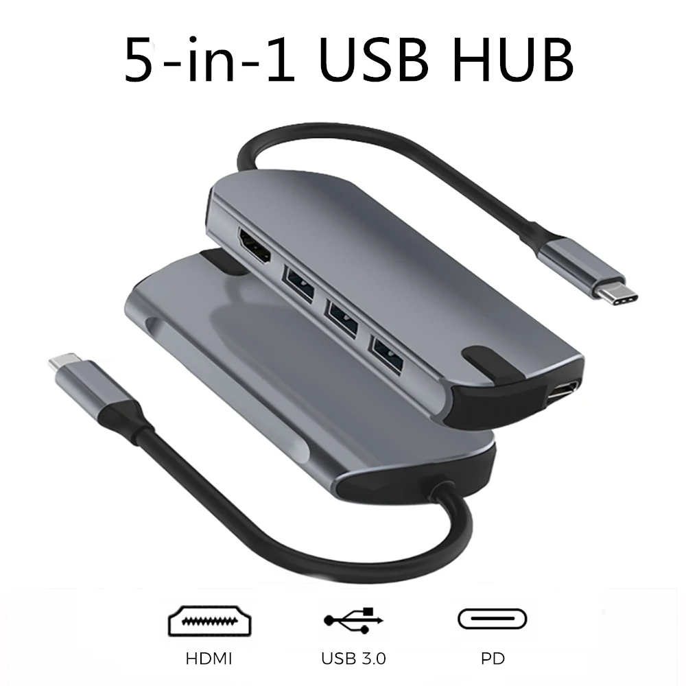 USB Type C HUB With 4K HDMI USB 3.0 65W PD Port Hub USB 3.1 Adapter For Macbook Pro Dell XPS 15 Lenove ThinkPad Huawei MateBook
USB Type C HUB With 4K HDMI USB 3.0 65W PD Port Hub USB 3.1 Adapter For Macbook Pro Dell XPS 15 Lenove ThinkPad Huawei MateBook
