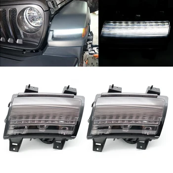 For Jeep Wrangler JL 2018+ LED New Daytime Running / Turn Signal Lights Fender White DRL Amber Turn Singnal Light
For Jeep Wrangler JL 2018+ LED New Daytime Running / Turn Signal Lights Fender White DRL Amber Turn Singnal Light