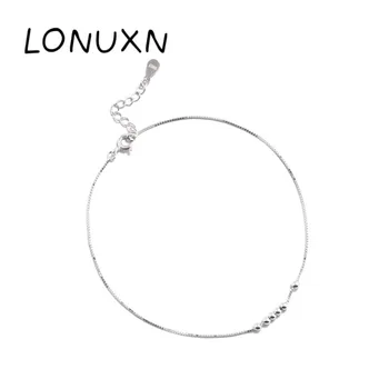 high quality 100% Authentic 925 Sterling Silver Round Beads Anklets For Women Fashion 2020 Summer Jewelry Ankle Foot Chain
high quality 100% Authentic 925 Sterling Silver Round Beads Anklets For Women Fashion 2020 Summer Jewelry Ankle Foot Chain