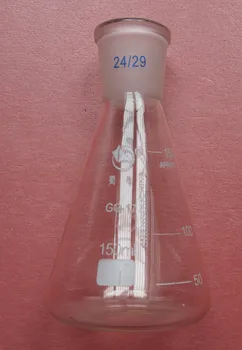 150ml,24/29,Glass Erlenmeyer Flask,Ground Joint Conical Flasks,Borosilicate Labware
150ml,24/29,Glass Erlenmeyer Flask,Ground Joint Conical Flasks,Borosilicate Labware