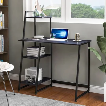 Computer Desk With 4 Tier Storage Shelves Desk Table Student Study Table with Bookshelf Writing Desk Laptop Table for Office
Computer Desk With 4 Tier Storage Shelves Desk Table Student Study Table with Bookshelf Writing Desk Laptop Table for Office