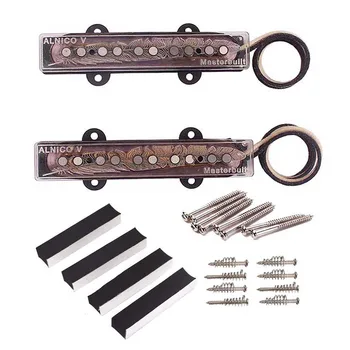 1 Set of Guitar Pickups Flat Prime Durable Practical Pickup Frame Mounting Ring Bass Pickups for Bass Guitar Musical Instrument
1 Set of Guitar Pickups Flat Prime Durable Practical Pickup Frame Mounting Ring Bass Pickups for Bass Guitar Musical Instrument