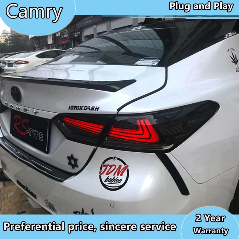 Car styling LED Taillight For Toyota Camry 2018 2019 Rear Fog Lamp + Brake Light + Reverse Light + Dynamic Turn Signal
Car styling LED Taillight For Toyota Camry 2018 2019 Rear Fog Lamp + Brake Light + Reverse Light + Dynamic Turn Signal