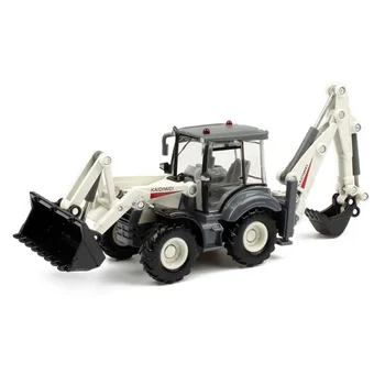 

1:50 Alloy Diecast Excavator 4 Wheel Shovel Loader Two-way Forklift Bulldozer Back Hoe Loader Truck Model For Kids Gift Toys