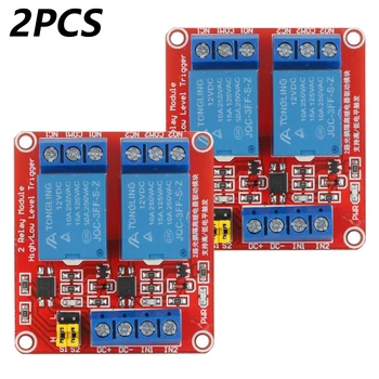 2pc Channel Relay Module 12V High and Low Level Trigger Relay Control with Optocoupler Two Way Relays DC 12 V
2pc Channel Relay Module 12V High and Low Level Trigger Relay Control with Optocoupler Two Way Relays DC 12 V