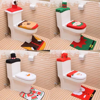 3PC Tissue Cover Set Christmas Closestool Cover Santa Claus Toilet Seat 1XToilet Seat Cover,1x Tank Cover,1XTissue Cover
3PC Tissue Cover Set Christmas Closestool Cover Santa Claus Toilet Seat 1XToilet Seat Cover,1x Tank Cover,1XTissue Cover