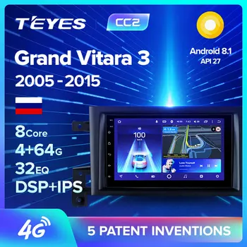 TEYES CC2 For Suzuki Grand Vitara 3 2005 - 2015 Car Radio Multimedia Video Player Navigation GPS Android 8.1 No 2din 2 din dvd
TEYES CC2 For Suzuki Grand Vitara 3 2005 - 2015 Car Radio Multimedia Video Player Navigation GPS Android 8.1 No 2din 2 din dvd