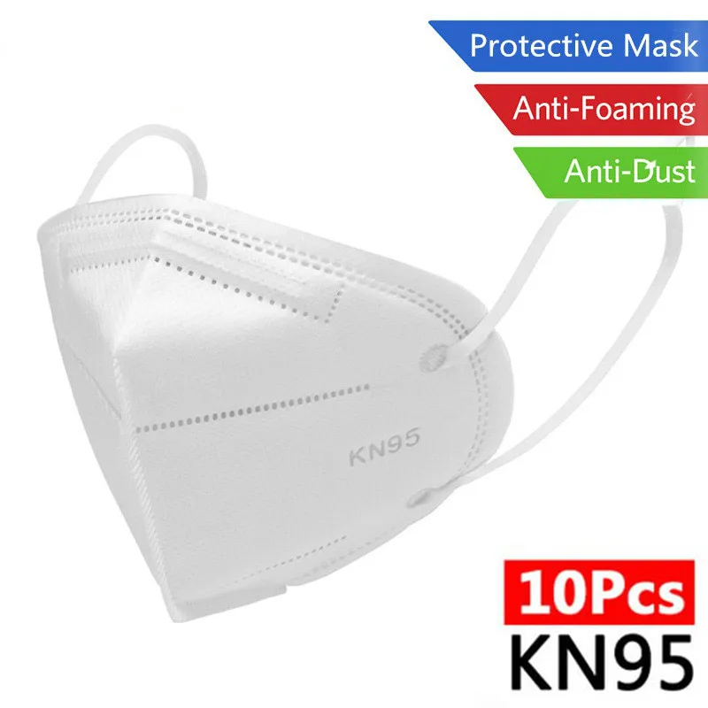 10Pcs KN95 Face Mask 4-Layer Anti Dust KN95 Mask PM2.5 Dustproof 95% Filtration Safety Protective Mouth Cover Respirator
10Pcs KN95 Face Mask 4-Layer Anti Dust KN95 Mask PM2.5 Dustproof 95% Filtration Safety Protective Mouth Cover Respirator