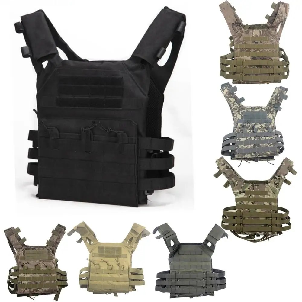 New Men Hunting Tactical Vest Military Molle Plate Carrier Magazine Airsoft Paintball CS Outdoor Protective Lightweight Vest
New Men Hunting Tactical Vest Military Molle Plate Carrier Magazine Airsoft Paintball CS Outdoor Protective Lightweight Vest