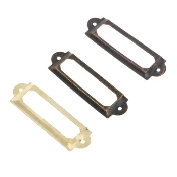 12Pcs Drawer Labels Mini Frame Pull Metal Tag File Name Iron Card Holder Antique Brass/Bronze/Golden Vintage 62mmx18mm w/screws
12Pcs Drawer Labels Mini Frame Pull Metal Tag File Name Iron Card Holder Antique Brass/Bronze/Golden Vintage 62mmx18mm w/screws