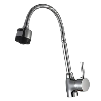 360 Degrees Rotating Water Faucet Hot And Cold Water Valve Tap Spring Tube Tap Silver and Black
360 Degrees Rotating Water Faucet Hot And Cold Water Valve Tap Spring Tube Tap Silver and Black
