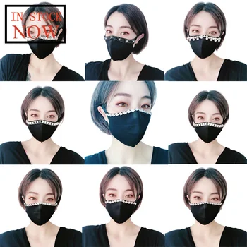 Adult Woman Breathable Crystal Face Protection Face Mask Reusable Washable 2PCS face shield Masque Face Mask Mascarillas
Adult Woman Breathable Crystal Face Protection Face Mask Reusable Washable 2PCS face shield Masque Face Mask Mascarillas