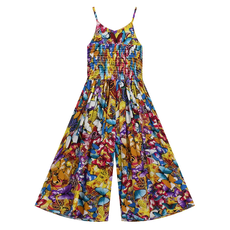 Summer Kids Dress Girl Butterfly Print Party Girls Dress Slim Jumpsuit Strap Dress For Girls Bohemian Teenage Girls Clothes
Summer Kids Dress Girl Butterfly Print Party Girls Dress Slim Jumpsuit Strap Dress For Girls Bohemian Teenage Girls Clothes